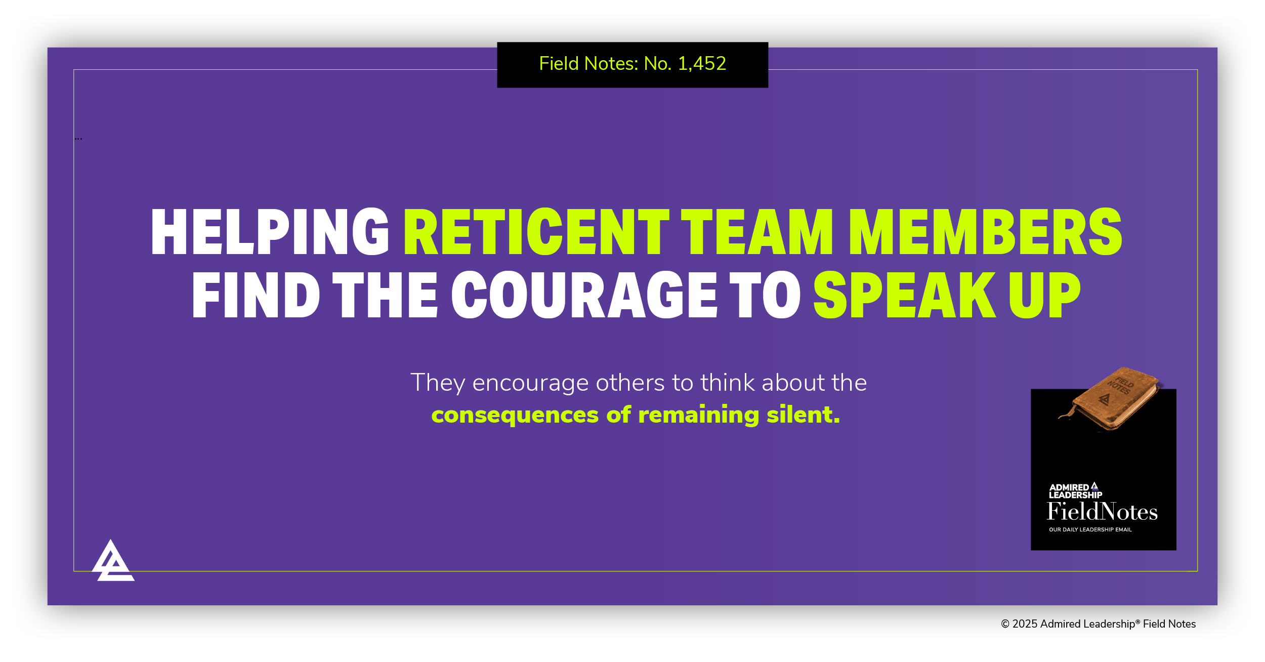 Helping Reticent Team Members Find the Courage to Speak Up