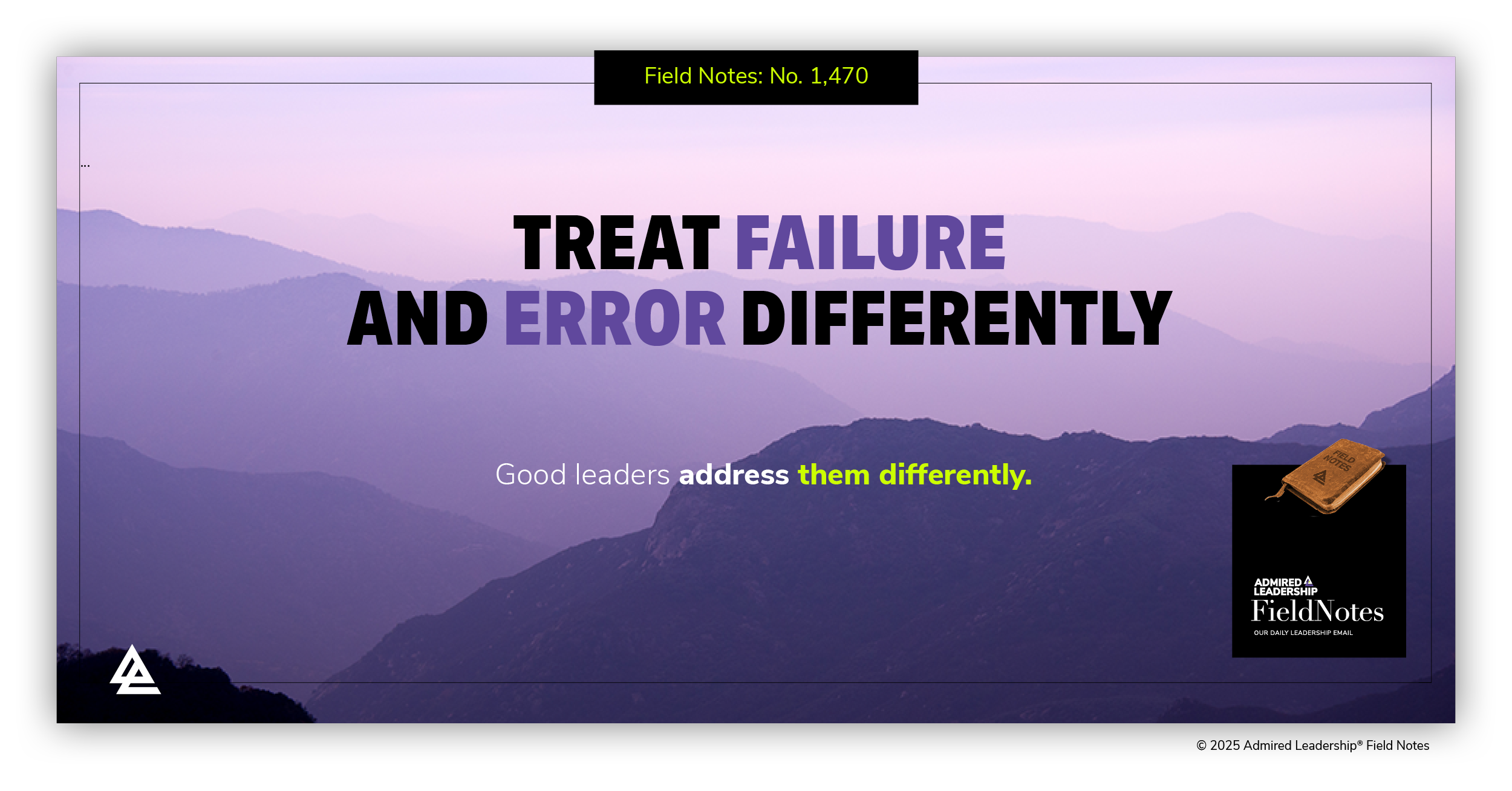 How Leaders Treat Failure and Error Differently