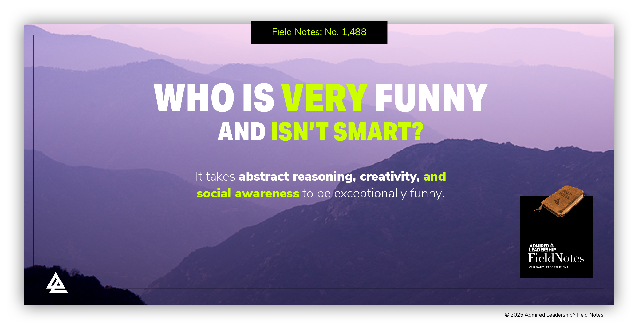 Have You Ever Met Someone Who Is Very Funny and Isn’t Smart?