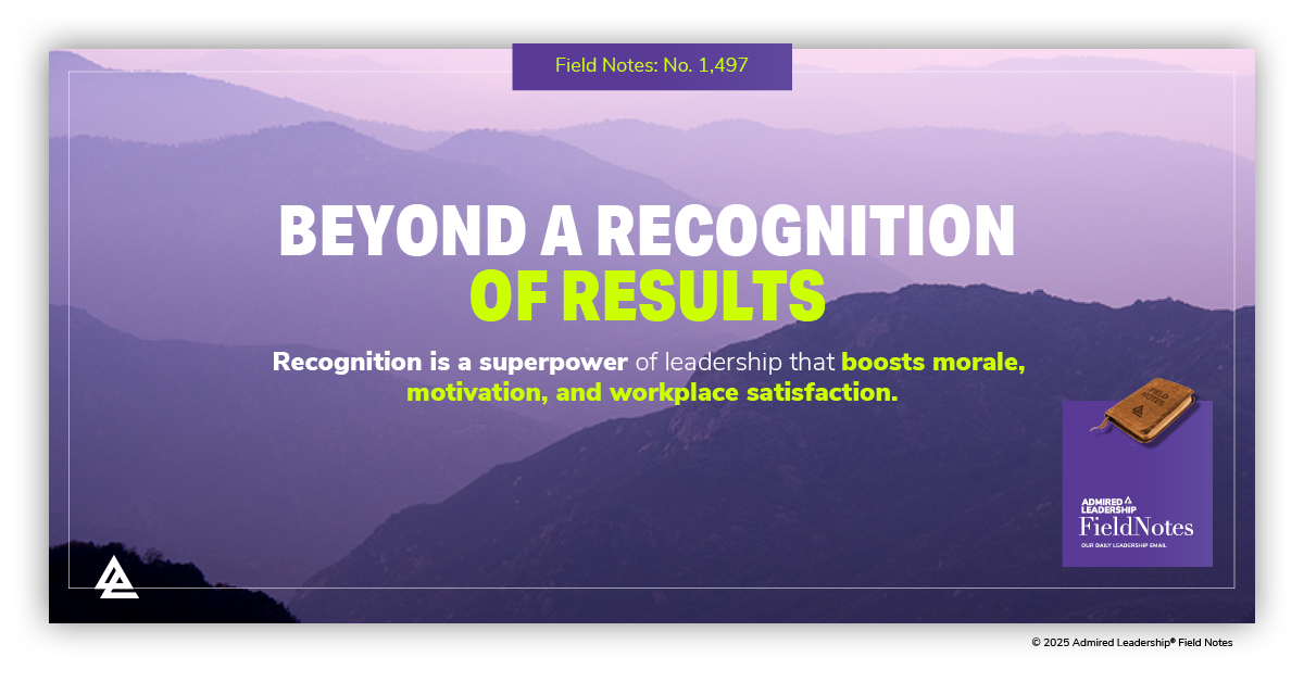 Beyond a Recognition of Results