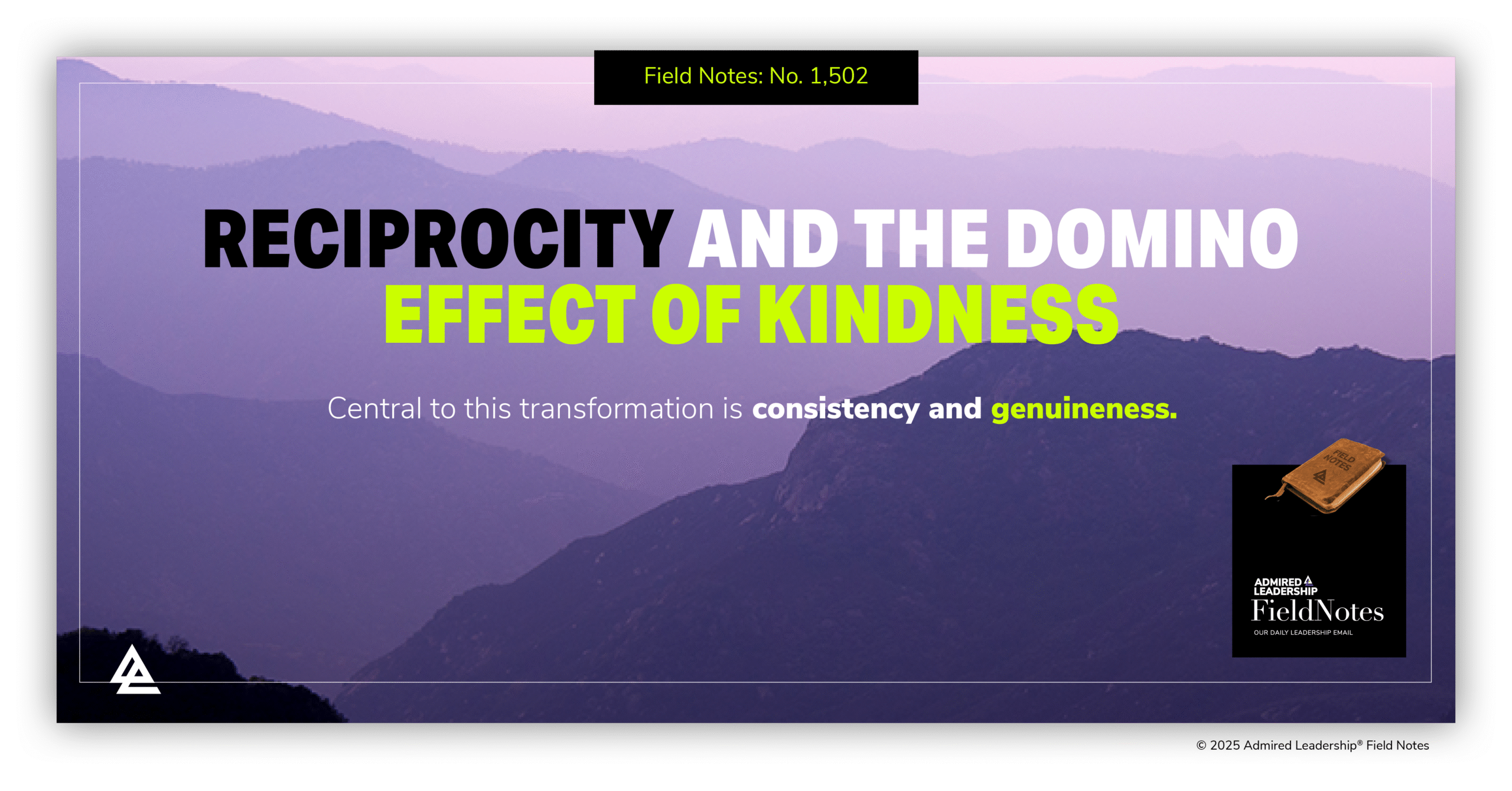Reciprocity and the Domino Effect of Kindness