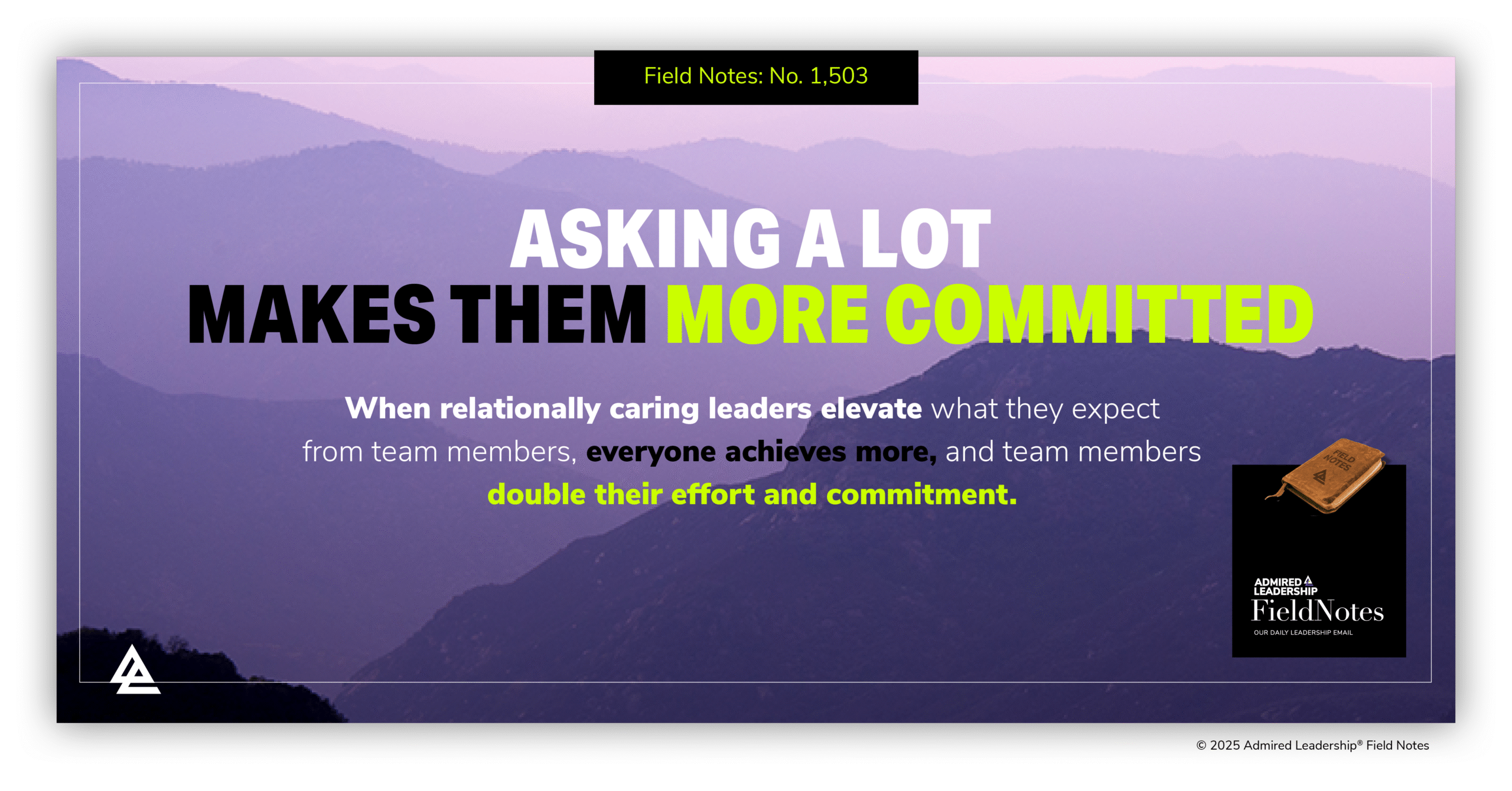 Why Asking a Lot From Team Members Makes Them More Committed