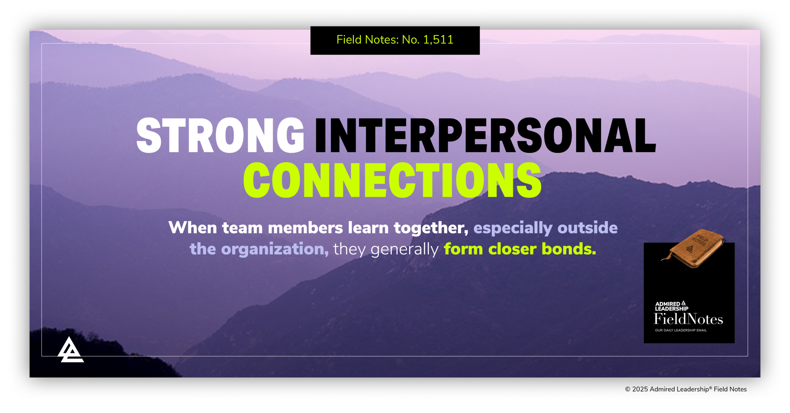 The Impact of Strong Interpersonal Connections in the Workplace