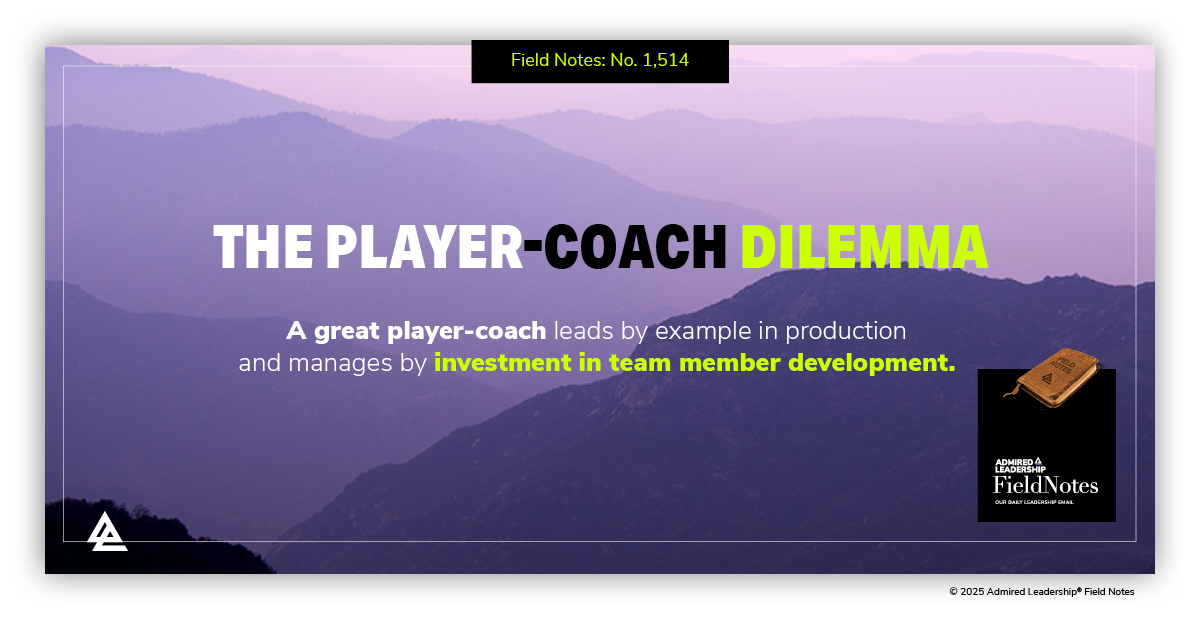 The Player-Coach Dilemma