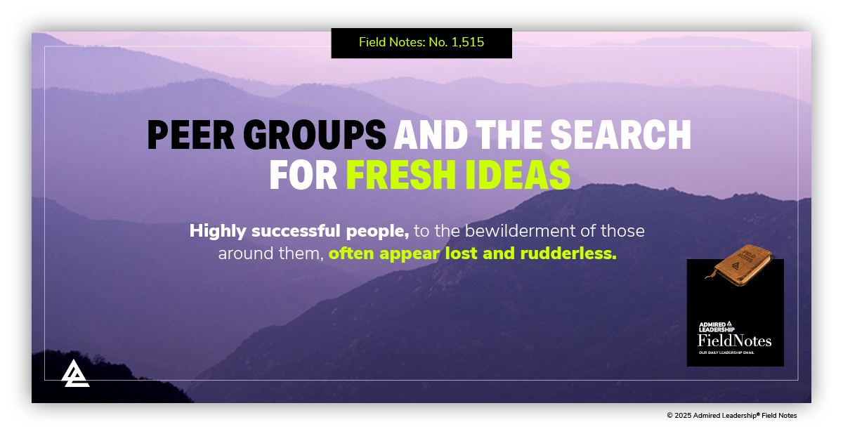 Peer Groups and the Search for Fresh Ideas