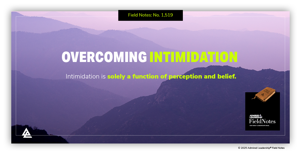 Overcoming Feelings of Intimidation