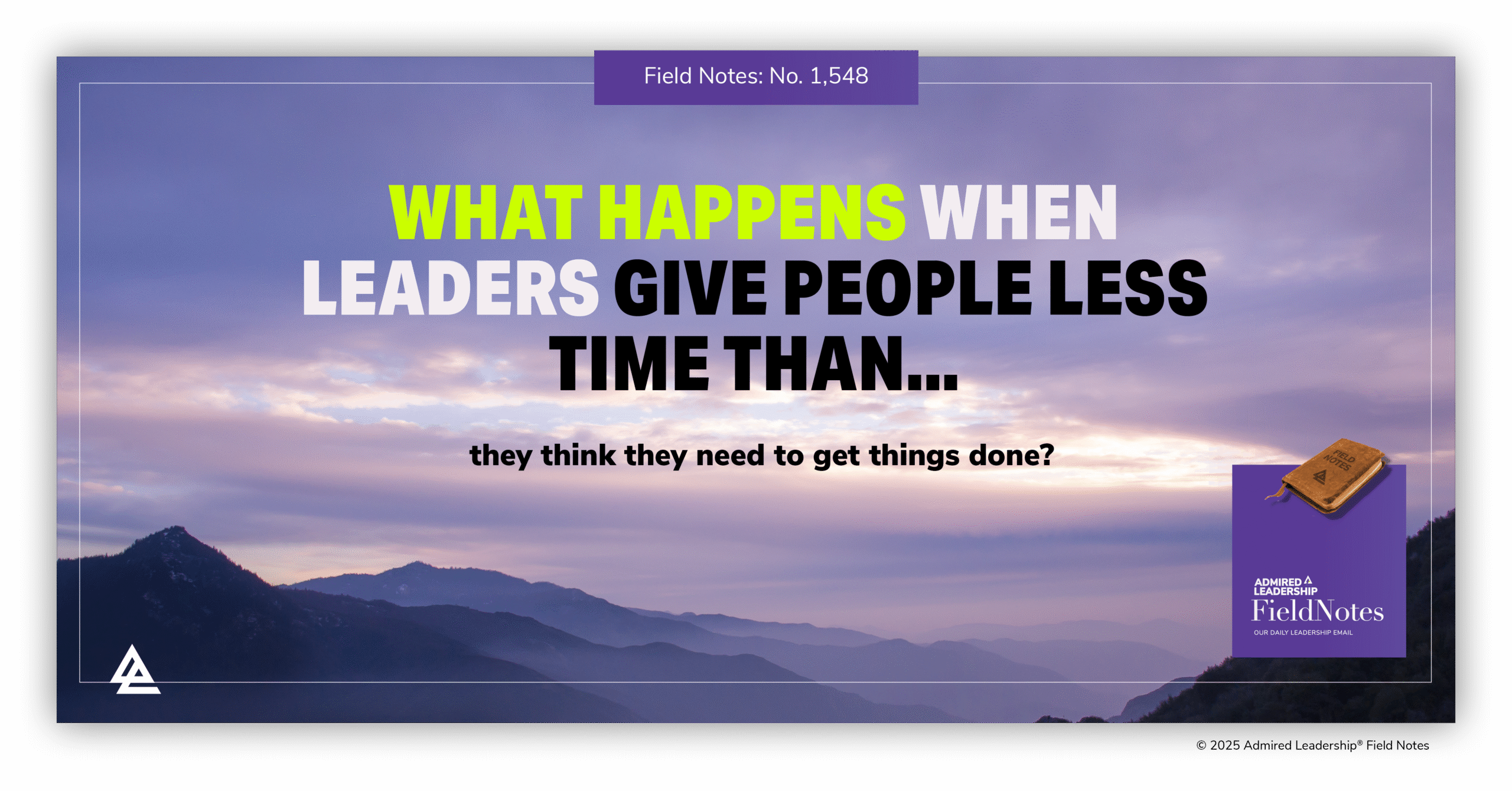 The Impact of Compressing Timelines