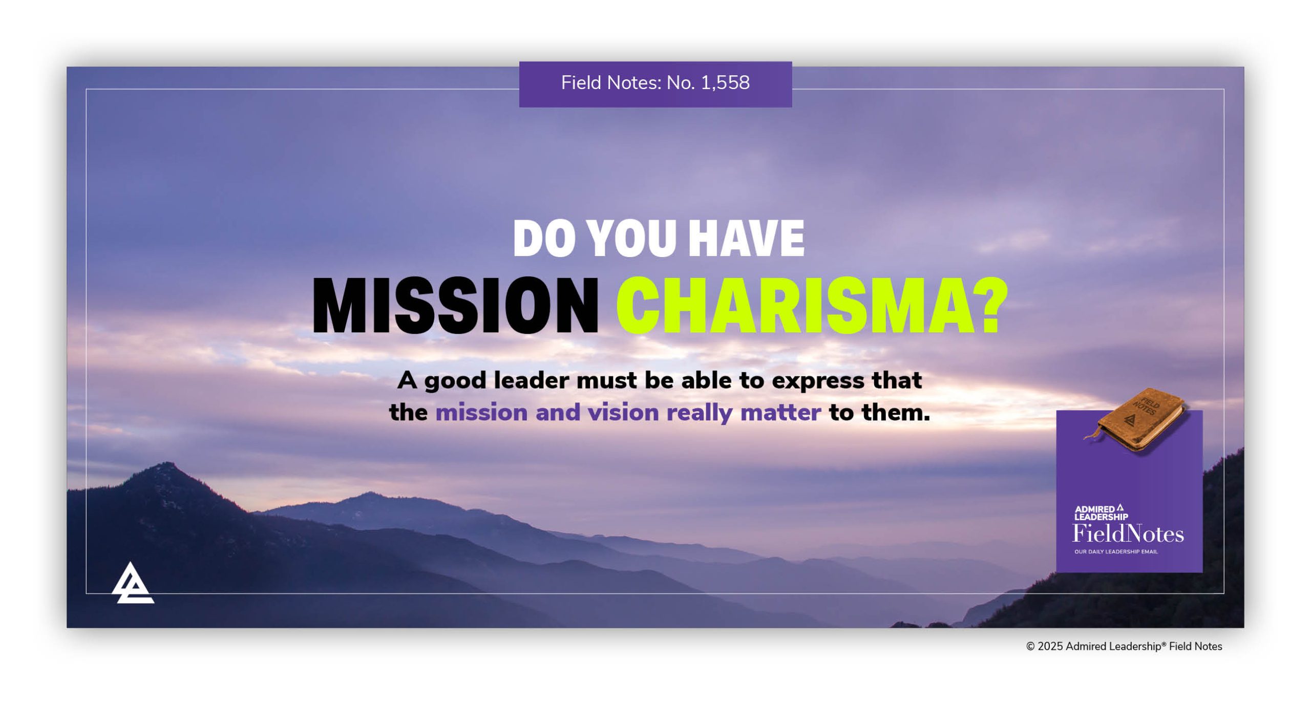 Do You Have Mission Charisma?