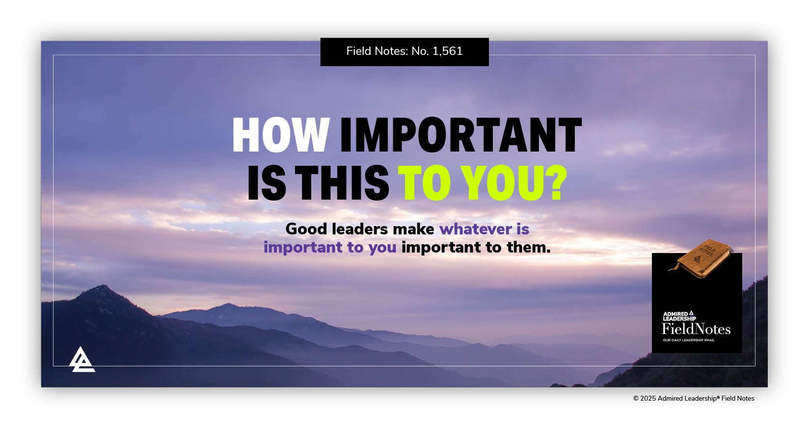 How Important Is This to You?