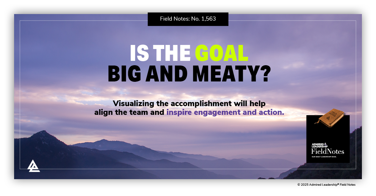 Vividly Visualize Accomplishments the Team Is Far From Attaining
