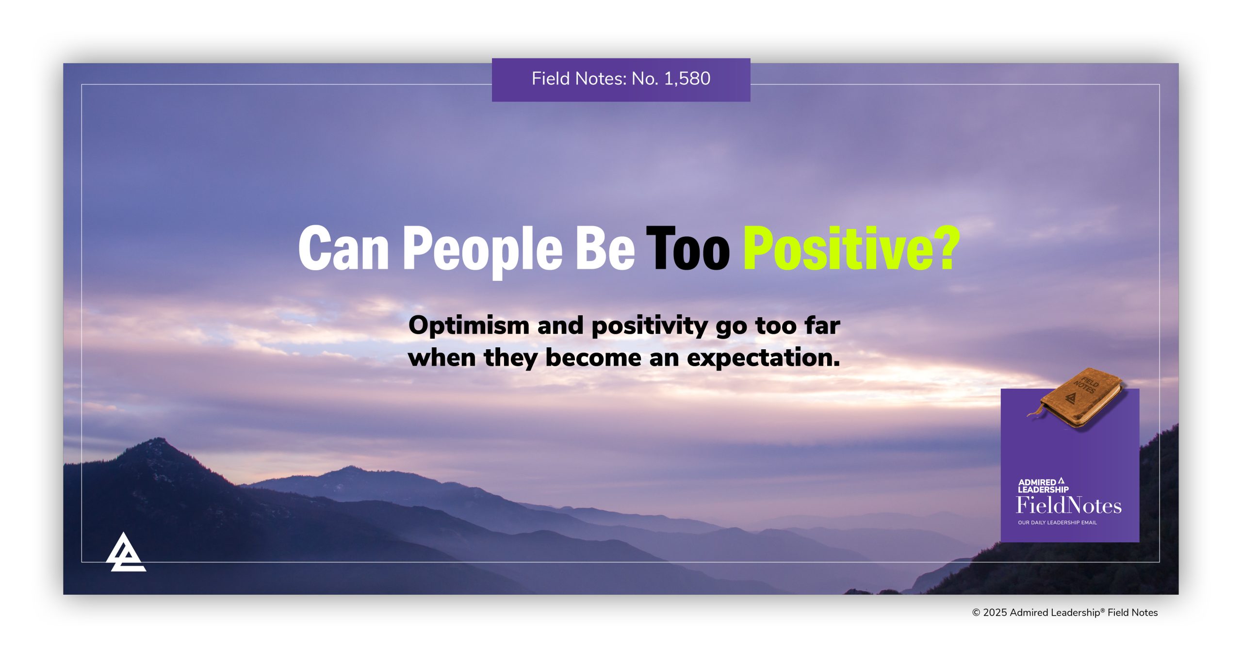 Can People Be Too Positive?
