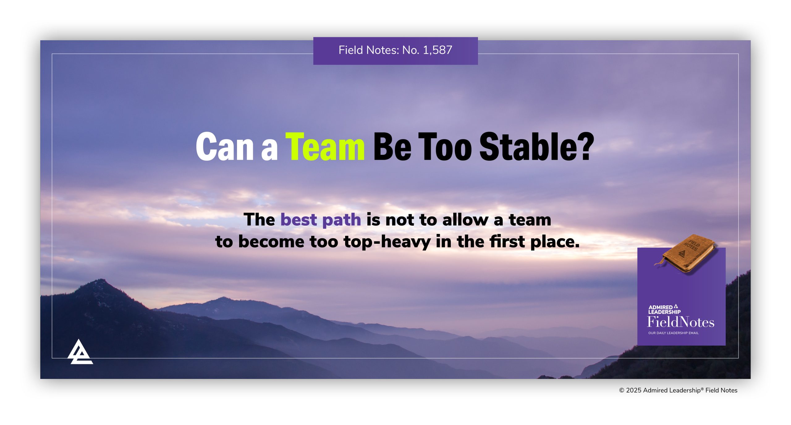 Can a Team Be Too Stable?