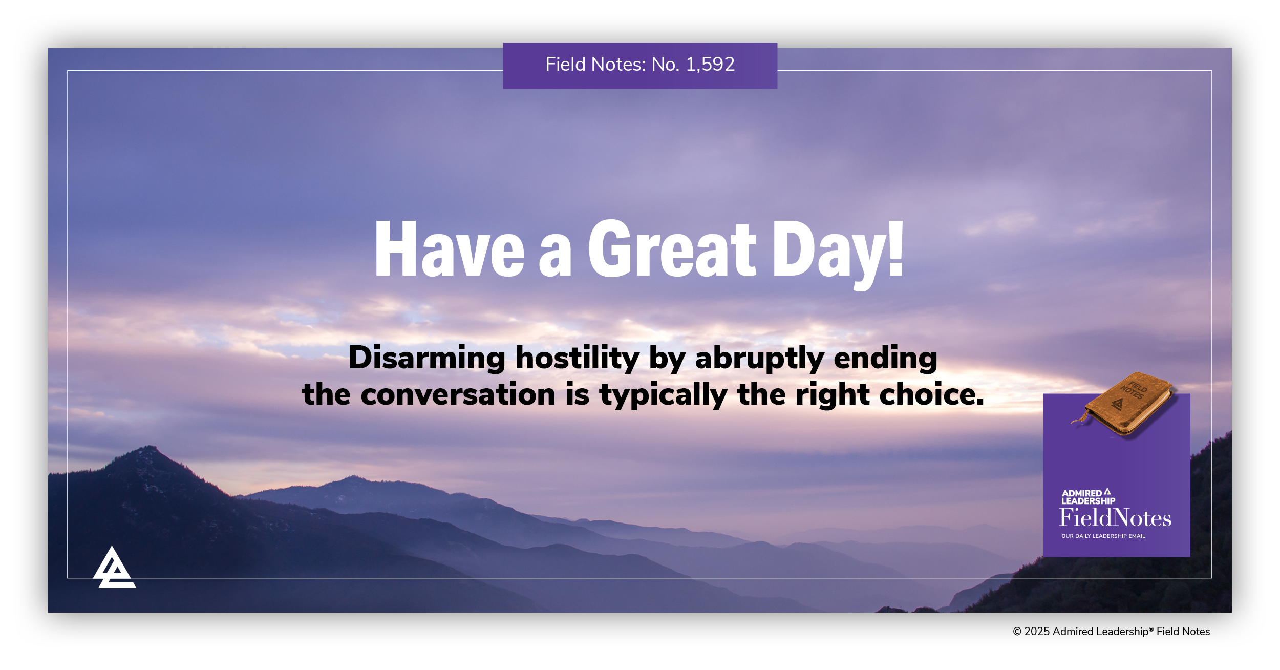 Abruptly Ending a Hostile Conversation