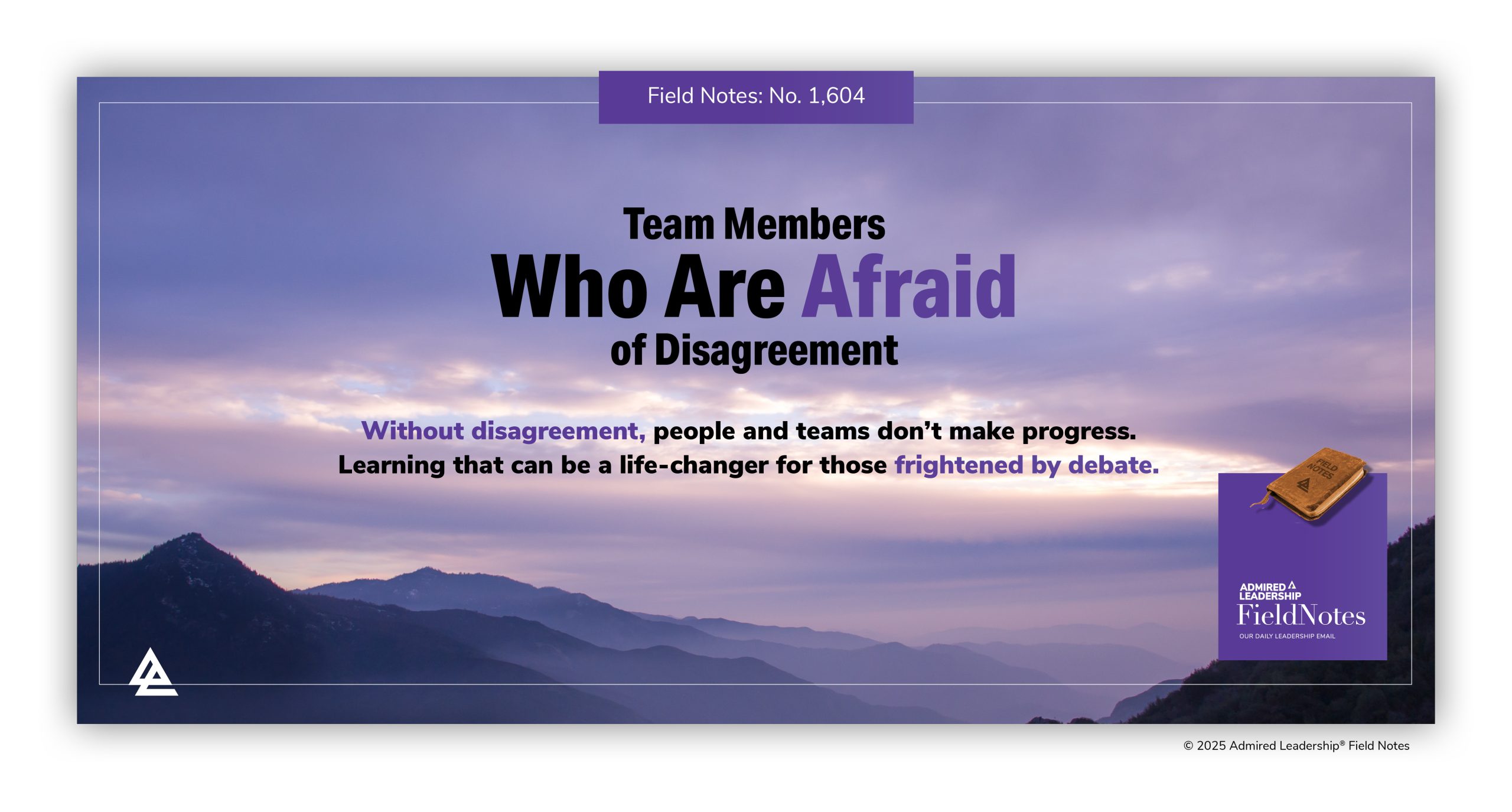 Team Members Who Are Afraid of Disagreement 