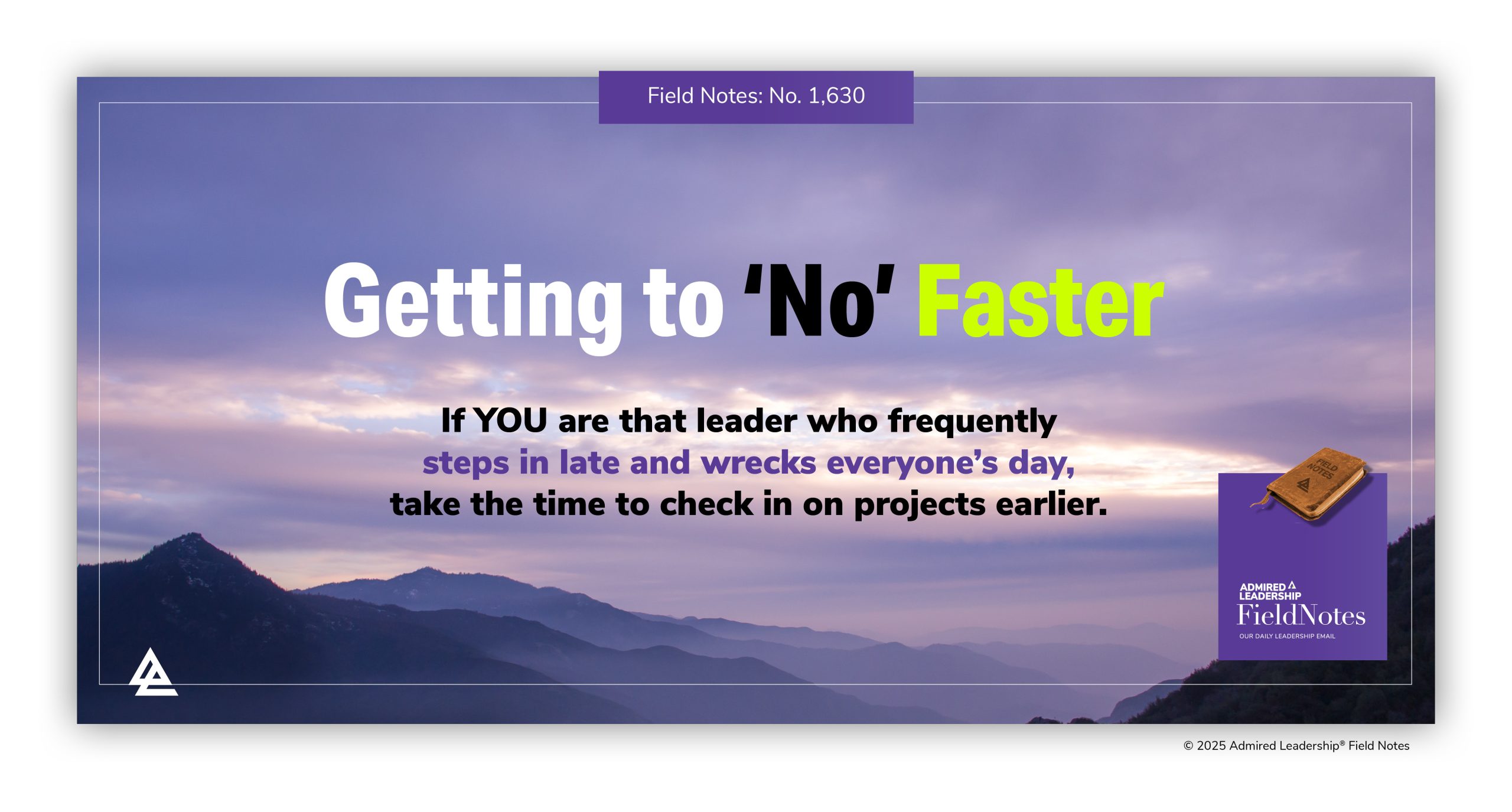 Getting to ‘No’ Faster