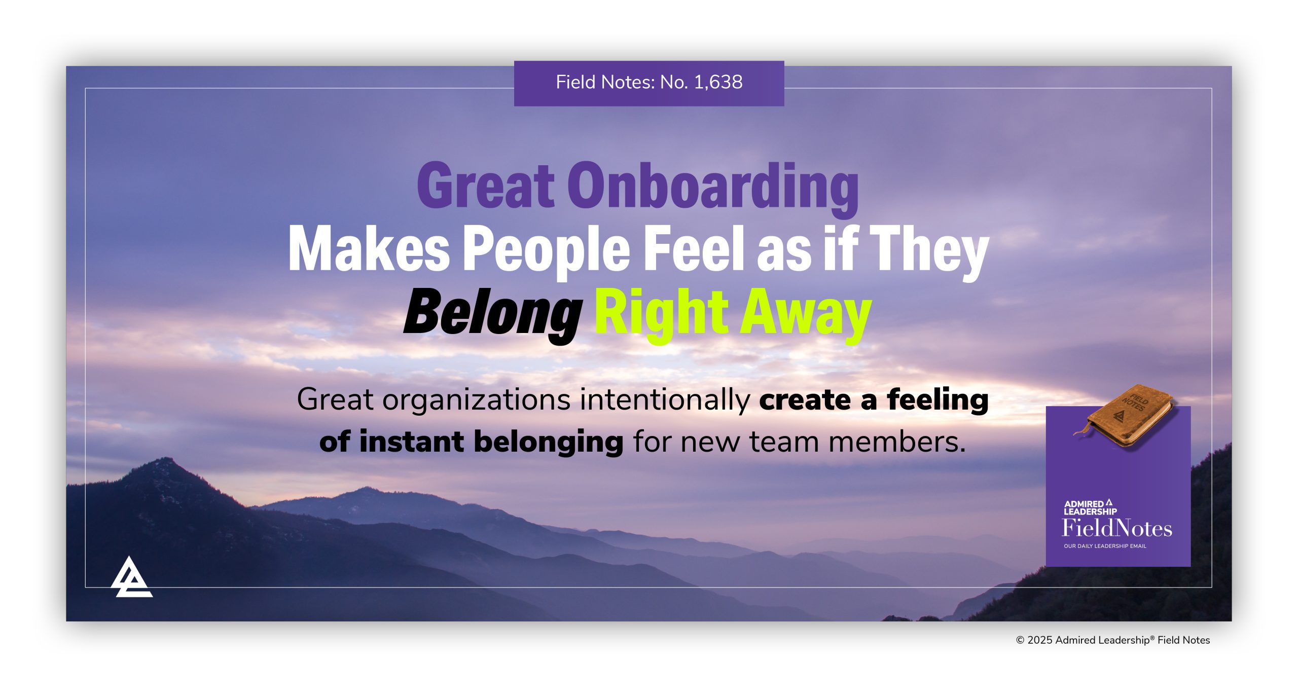 Great Onboarding Makes People Feel as if They Belong Right Away