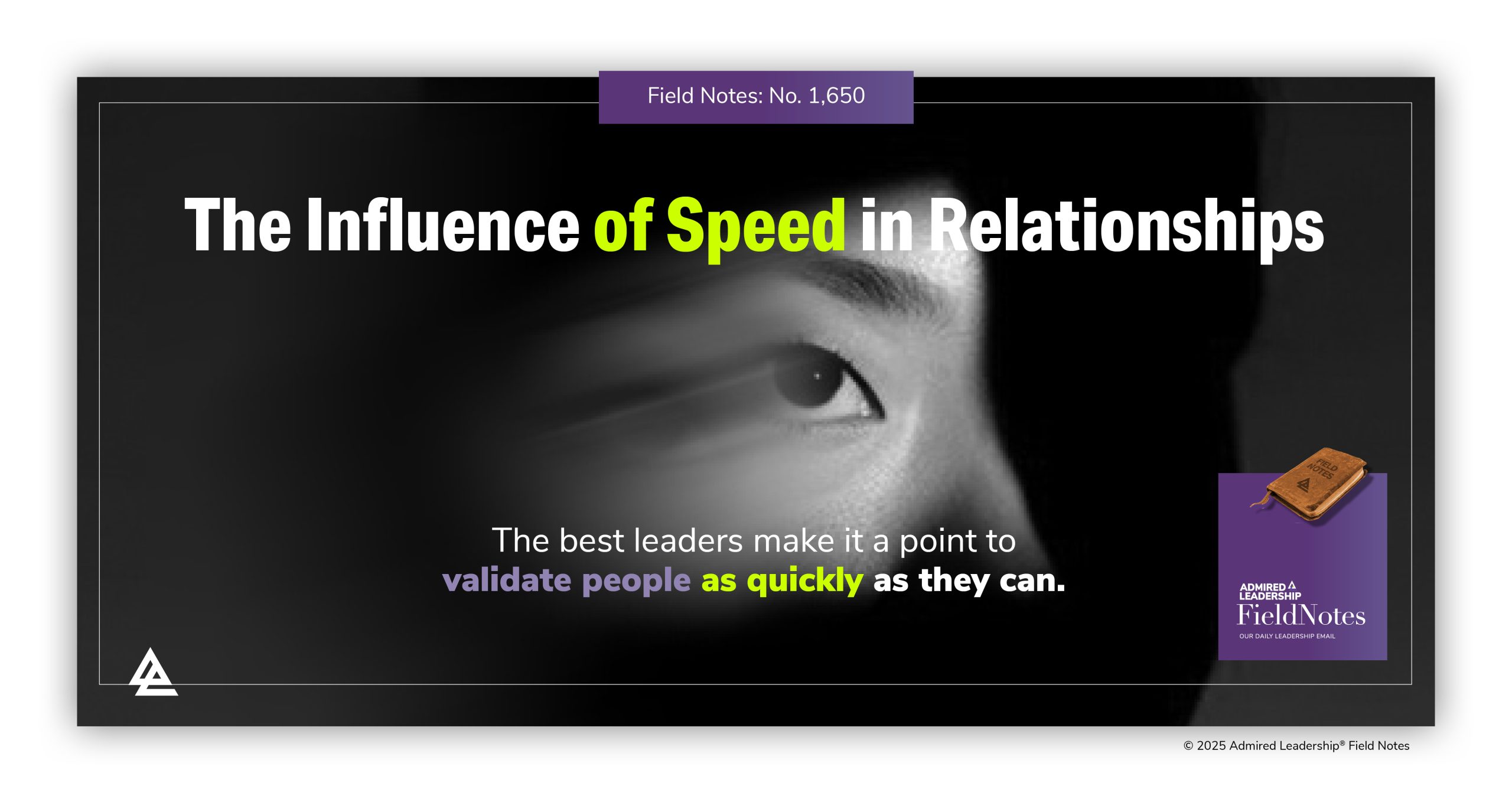 The Influence of Speed in Relationships