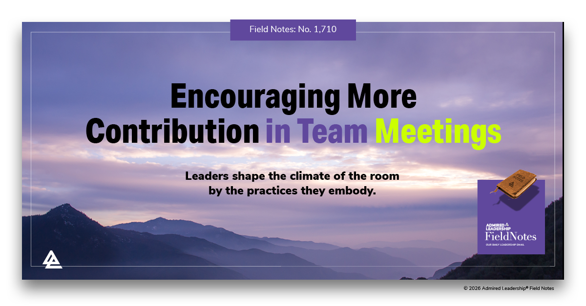Encouraging More Contribution in Team Meetings
