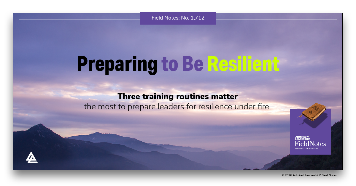 Preparing to Be Resilient