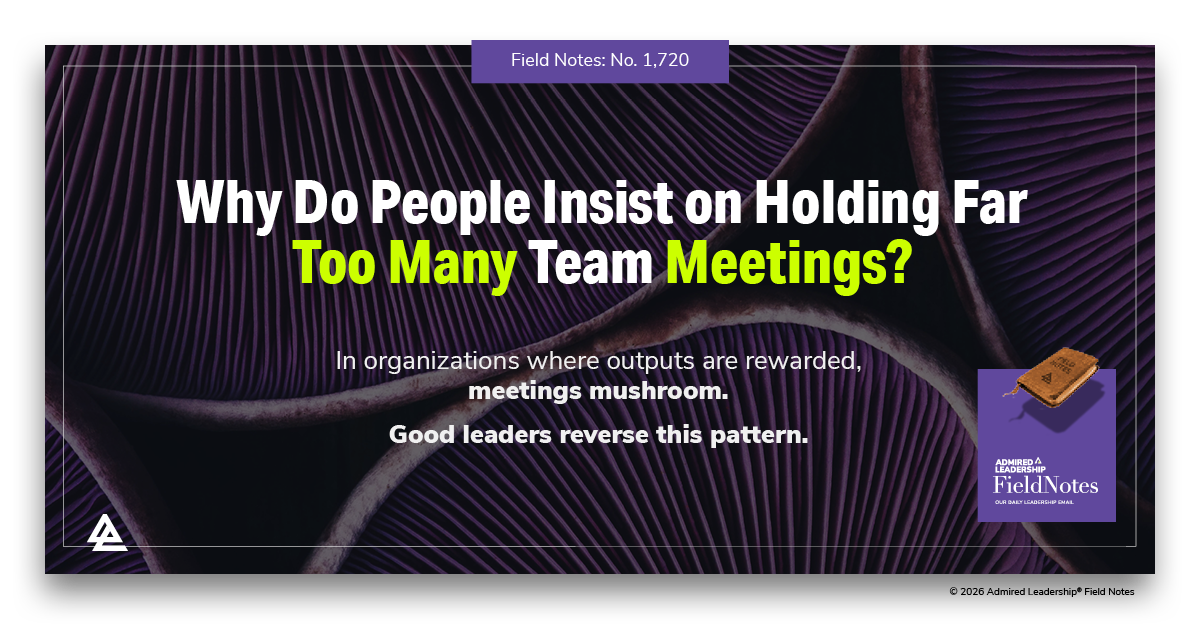 Why Do People Insist on Holding Far Too Many Team Meetings?
